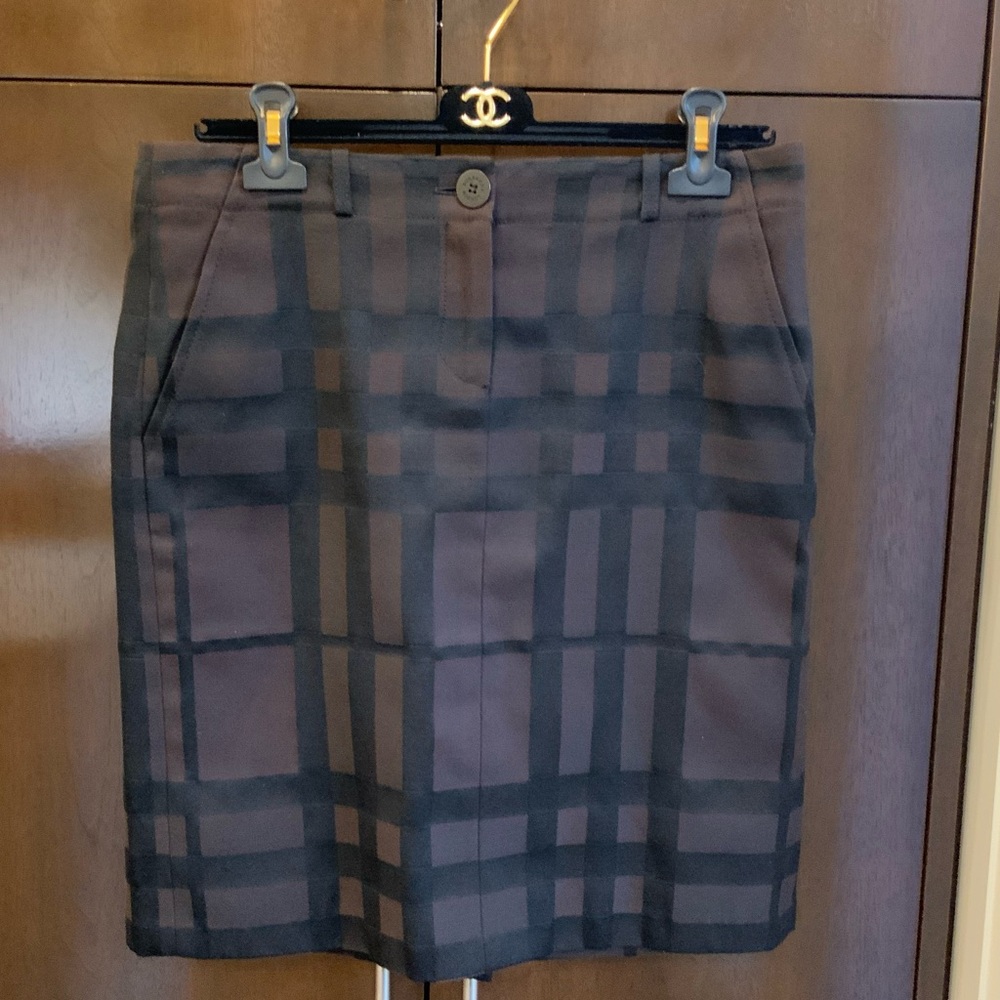 Burberry Brown and Black Plaid Tailored Blazer Jacket - Picture 7 of 16